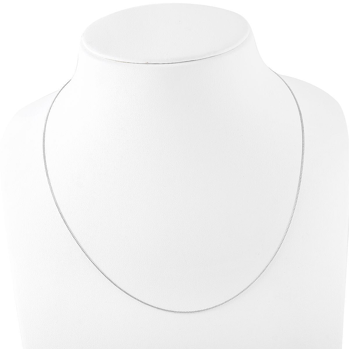 Doorbuster - Sterling Silver Curb Necklace (Size - 20) with Spring Ring Clasp 7271911 2