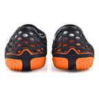 Dotted Outdoor Trainers (Size 5) - Navy and Orange