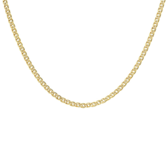Double-Curb Chain 18 Inch in 9K Yellow Gold 7576668 1