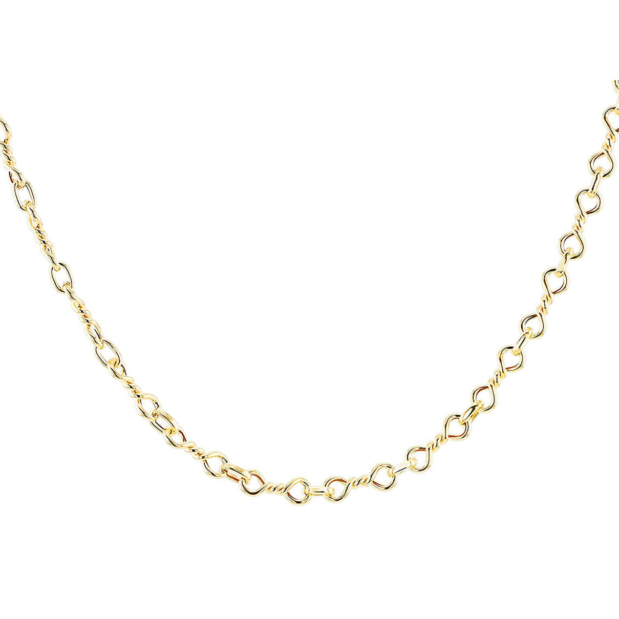 Double Twist Fancy Chain 20 Inch in 9K Yellow Gold 7570327 0