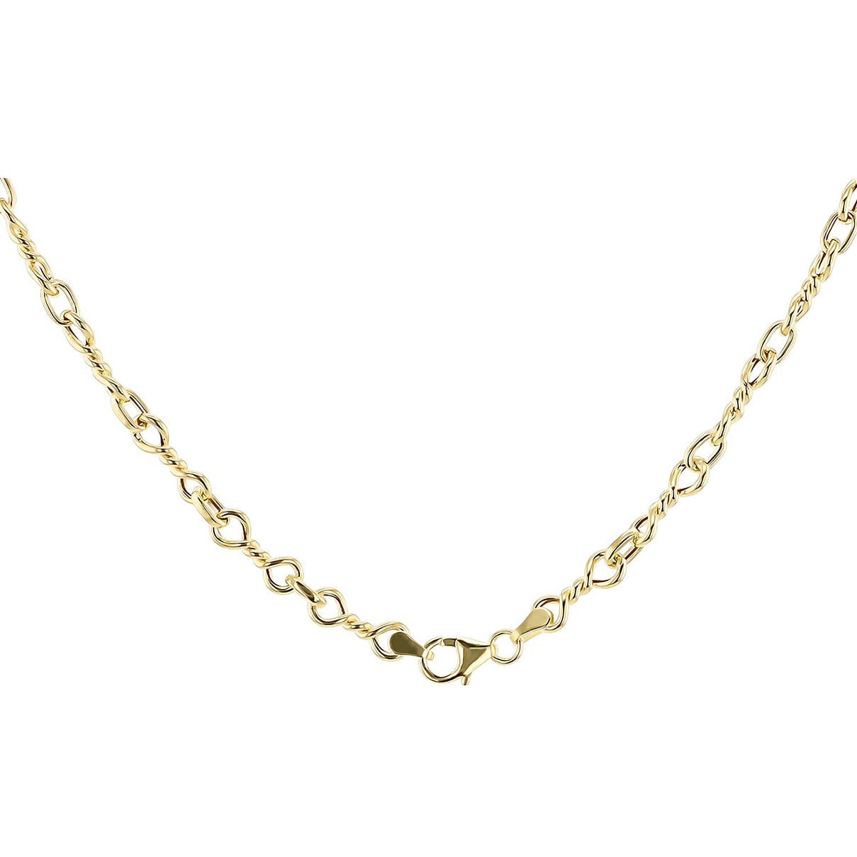 Double Twist Fancy Chain 20 Inch in 9K Yellow Gold 7570327 1