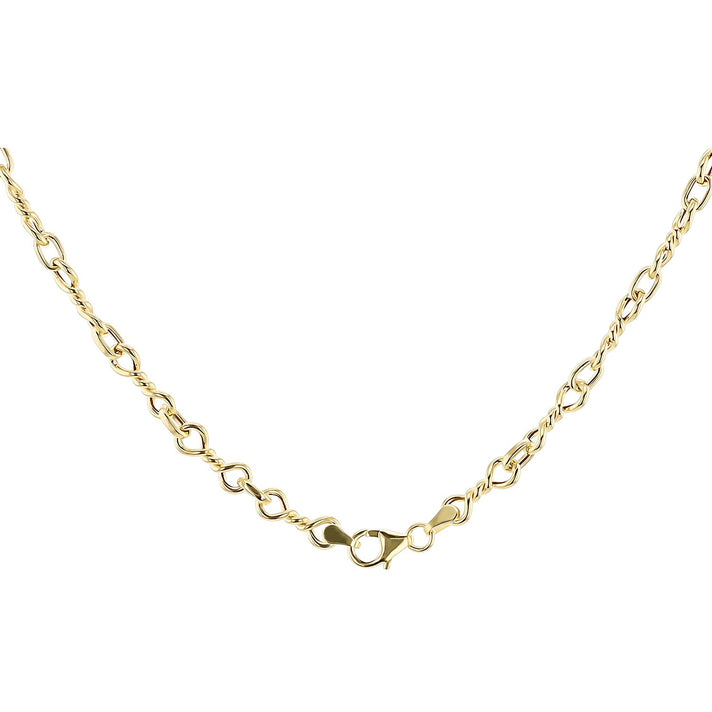 Double Twist Fancy Chain 20 Inch in 9K Yellow Gold 7570327 2