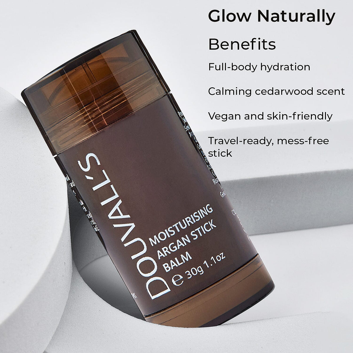 Douvalls - Moisturising Argan Stick Balm 30g - Hemp and Cedar 7515361 2