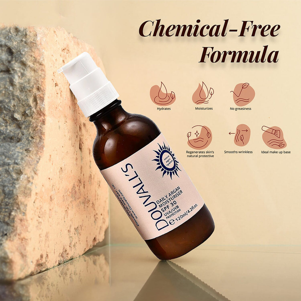 Douvalls - SPF30 Argan Moisturiser - 120ml 7514779 4