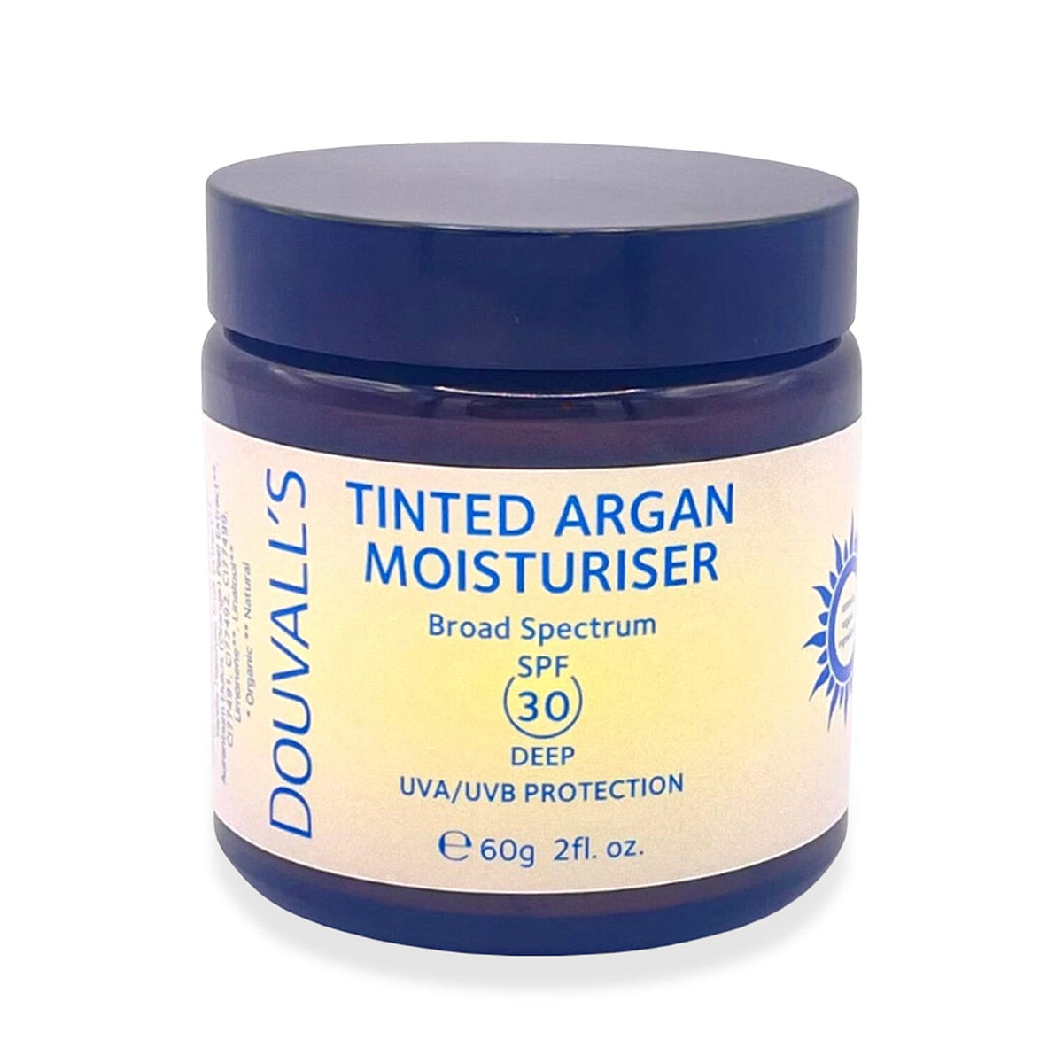 Douvalls- Tinted SPF30 Argan Moisturiser - 60ml (Deep) 8181855 0