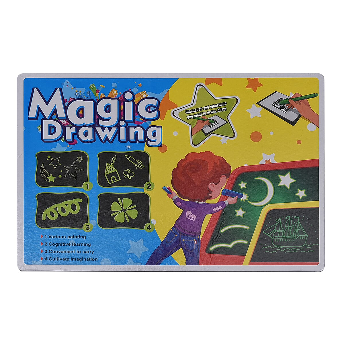Drawing Board A4 ( Inludes 1KT Board, 1 Pen and 1 Letter Board) - Multi 6900644 3