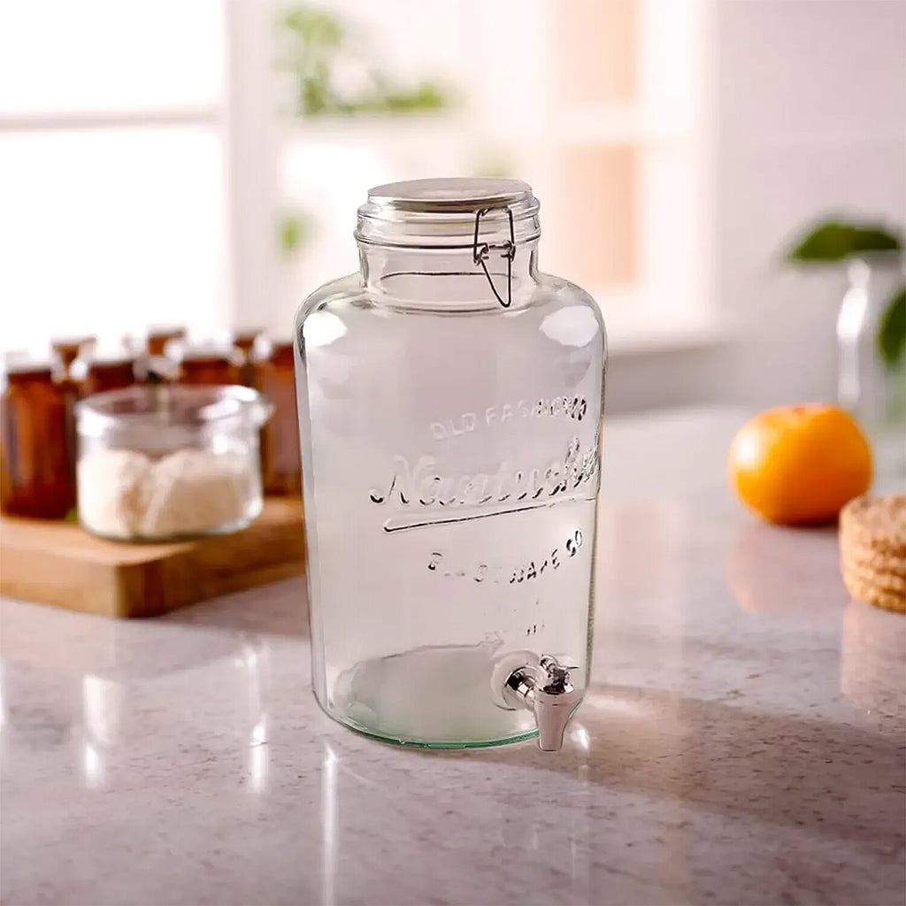 Drink Dispenser Jar with 8L Capacity (Size 36x21x21 cm)
