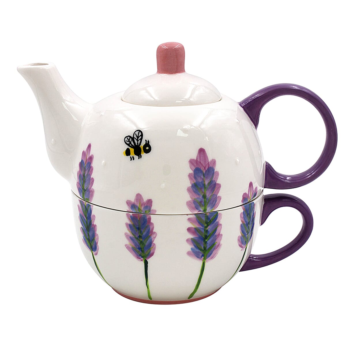 Lesser and Pavey - Lavender - Bees Tea for One-Cup 250ml, Teaport 450ml - Purple 7801164 0