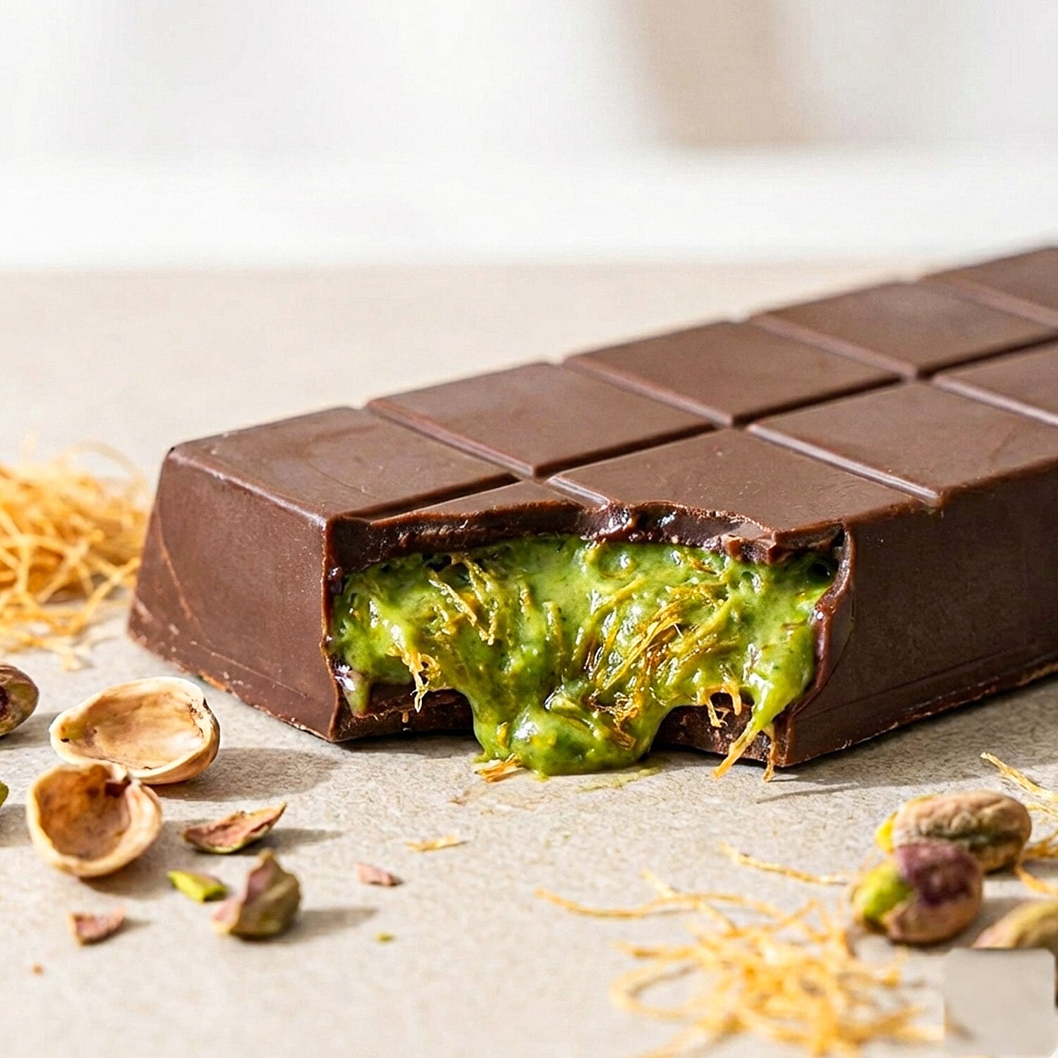 Dripz Dubai Pistachio Kunafa Chocolate (120g). 8363841 2