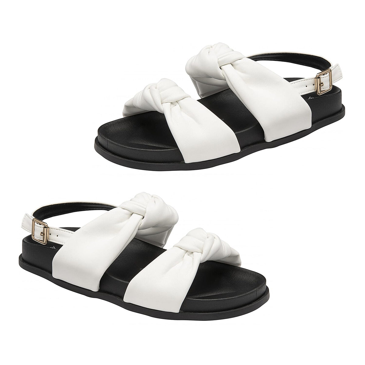 Dunlop Billie Open Toe Sandal (Size 3) - White 7774728 2