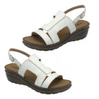Dunlop Blair Wedge Open-Toe Sandals (Size 5) - White
