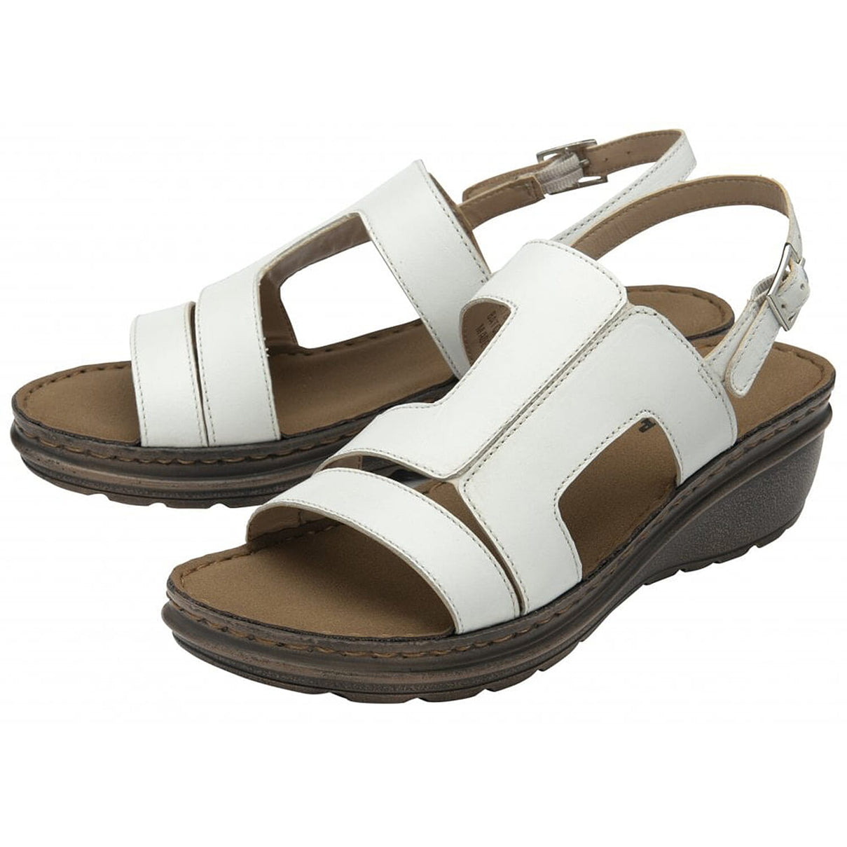 Dunlop Blair Wedge Open-Toe Sandals (Size 5) - White 8211885 1