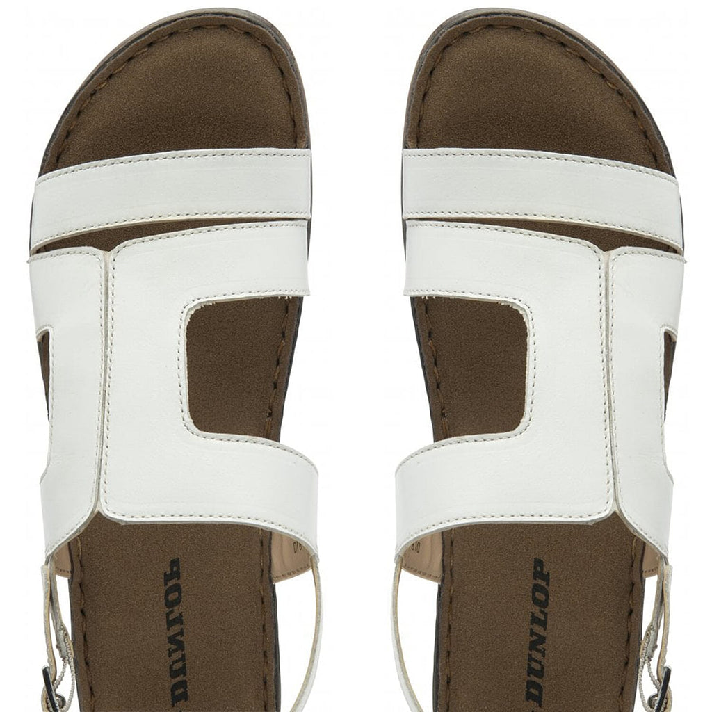 Dunlop Blair Wedge Open-Toe Sandals (Size 5) - White