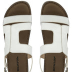 Dunlop Blair Wedge Open-Toe Sandals (Size 5) - White