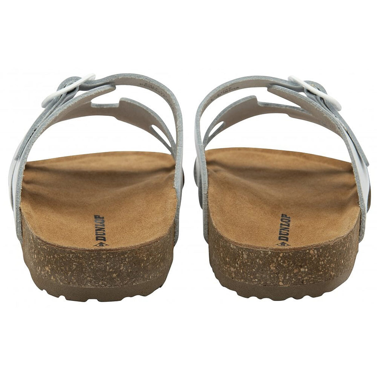 Dunlop Womens Hermy Open-Toe Cork Footbed Sandals with Adjustable Straps (Size 6) - White V32527753 2