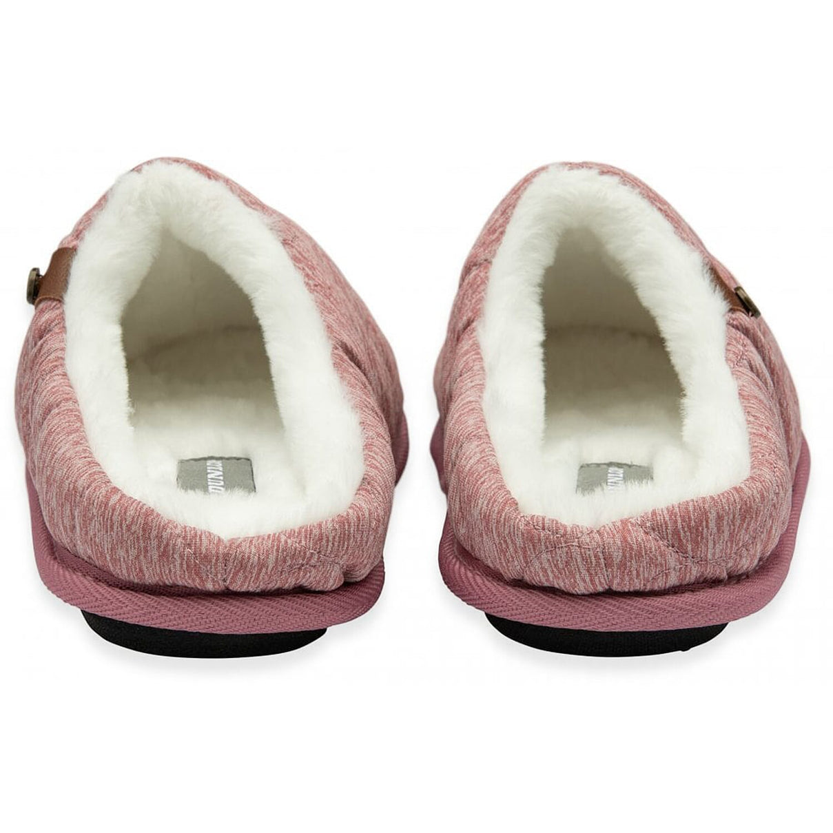 Dunlop Luxurious Uma Fleece Lined Mule Slippers (Size 4) - Pink 8283673 2