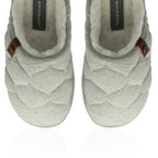 Dunlop Luxurious Uma Fleece Lined Mule Slippers (Size 5) - Grey