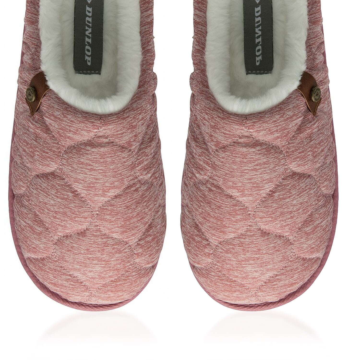 Dunlop Luxurious Uma Fleece Lined Mule Slippers (Size 5) - Pink 8283674 3