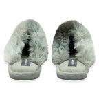 Dunlop Romily Plush Velour Upper Mule Slippers (Size 5) - Grey