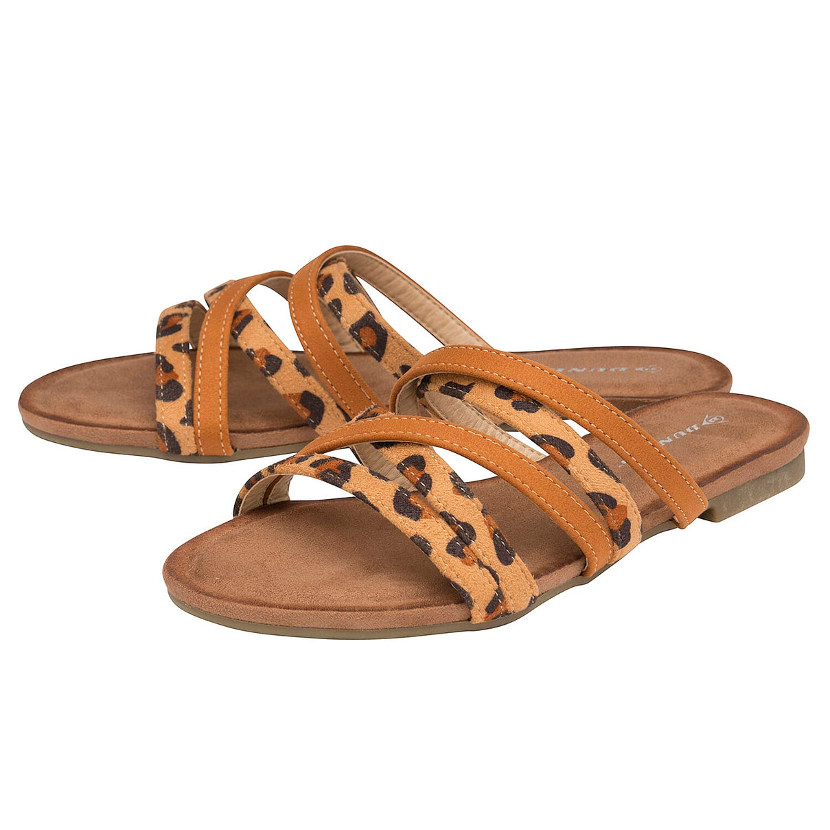 Dunlop Savannah Strappy Sliders Sandals - Tan 7128874 2
