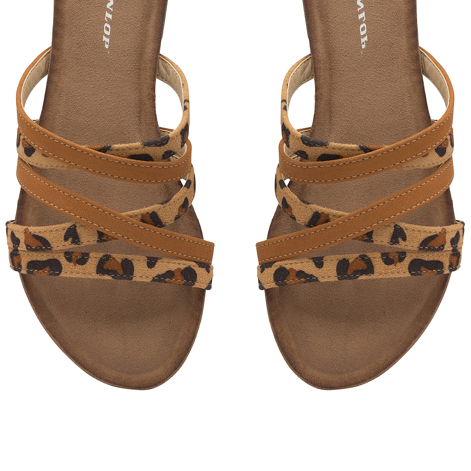 Dunlop Savannah Strappy Sliders Sandals - Tan 7128874 3