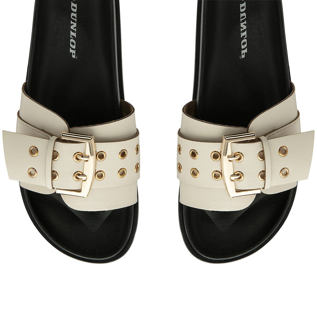 Dunlop Shiloh Open Toe Sandal (Size 4) - Off White