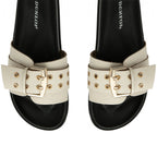 Dunlop Shiloh Open Toe Sandal (Size 4) - Off White