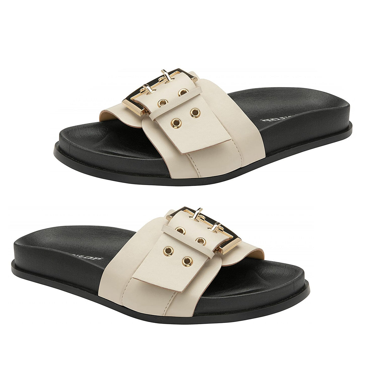 Dunlop Shiloh Open Toe Sandal (Size 3) - Off White 7774686 2