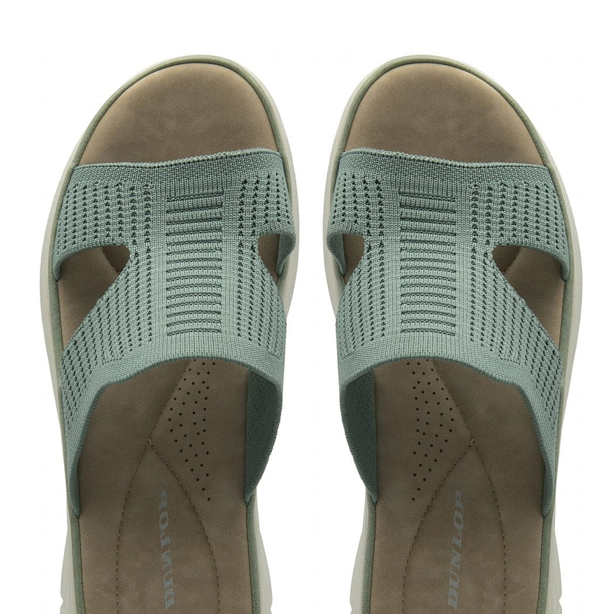 Dunlop Womens Wren Comfortable Casual Sandals (Size 3) - Sage Green 8211864 3