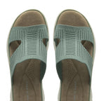 Dunlop Womens Wren Comfortable Casual Sandals (Size 3) - Sage Green