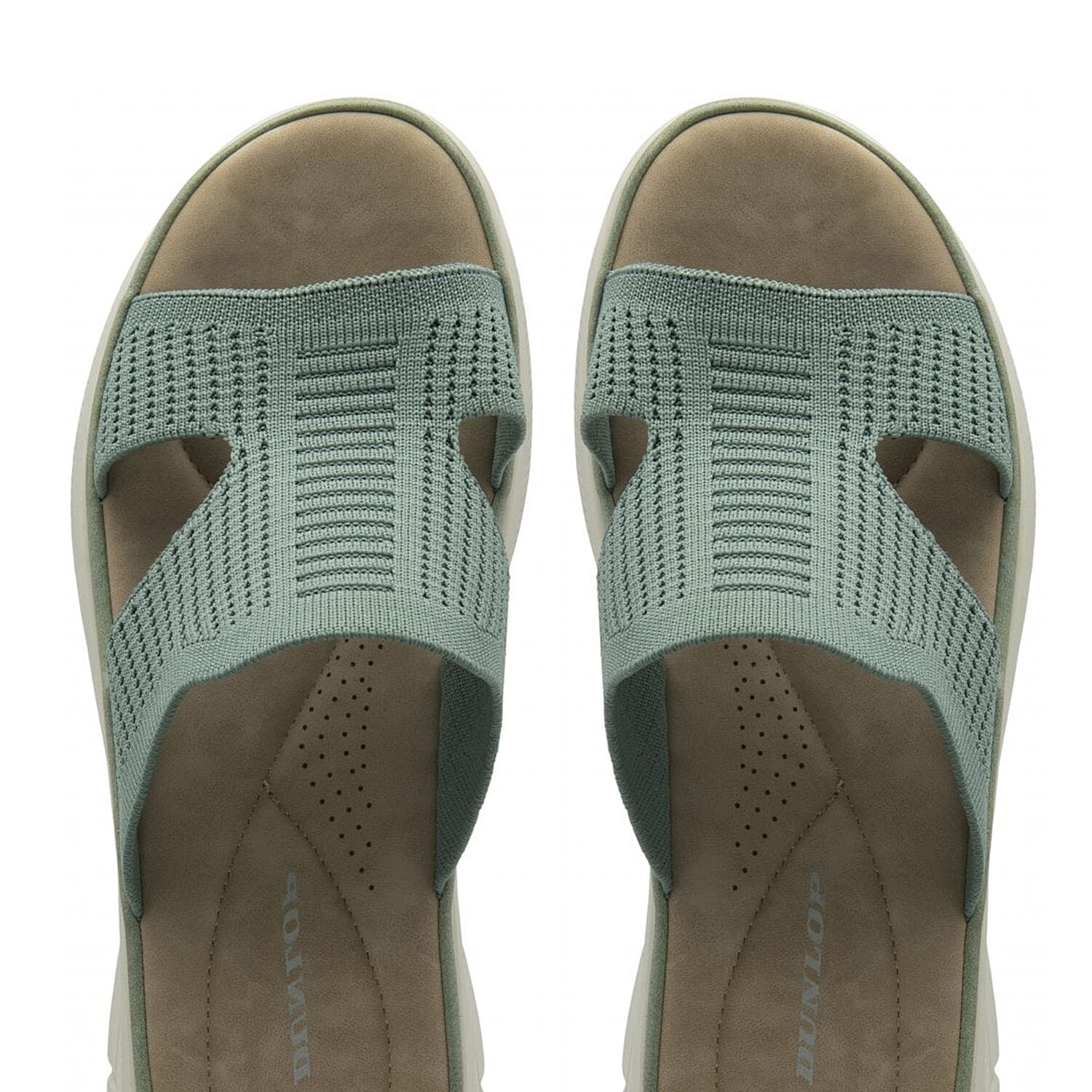 Dunlop Womens Wren Comfortable Casual Sandals (Size 3) - Sage Green 8211864 3