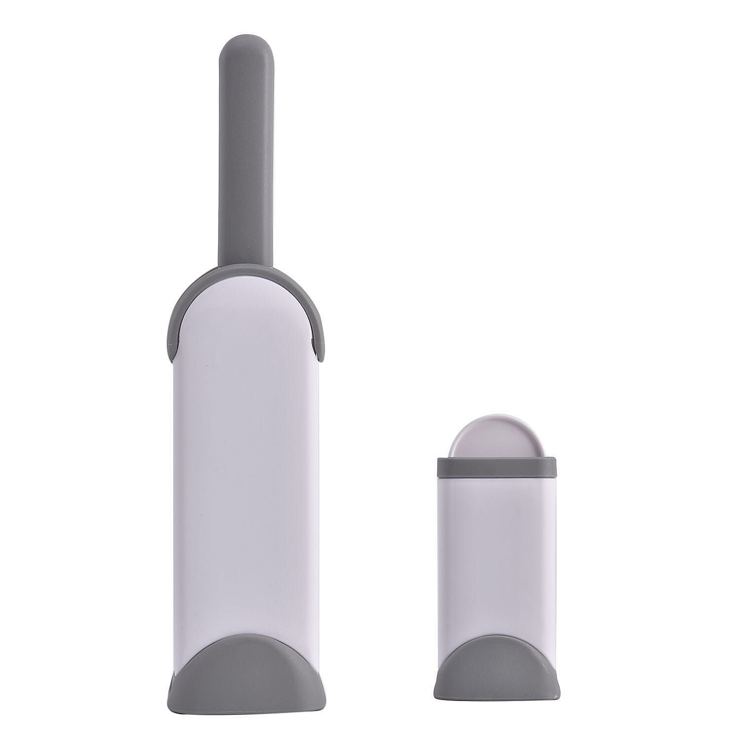 Set of 2 Reusable Lint Remover with Self-Cleaning Base - Grey 7083523 0