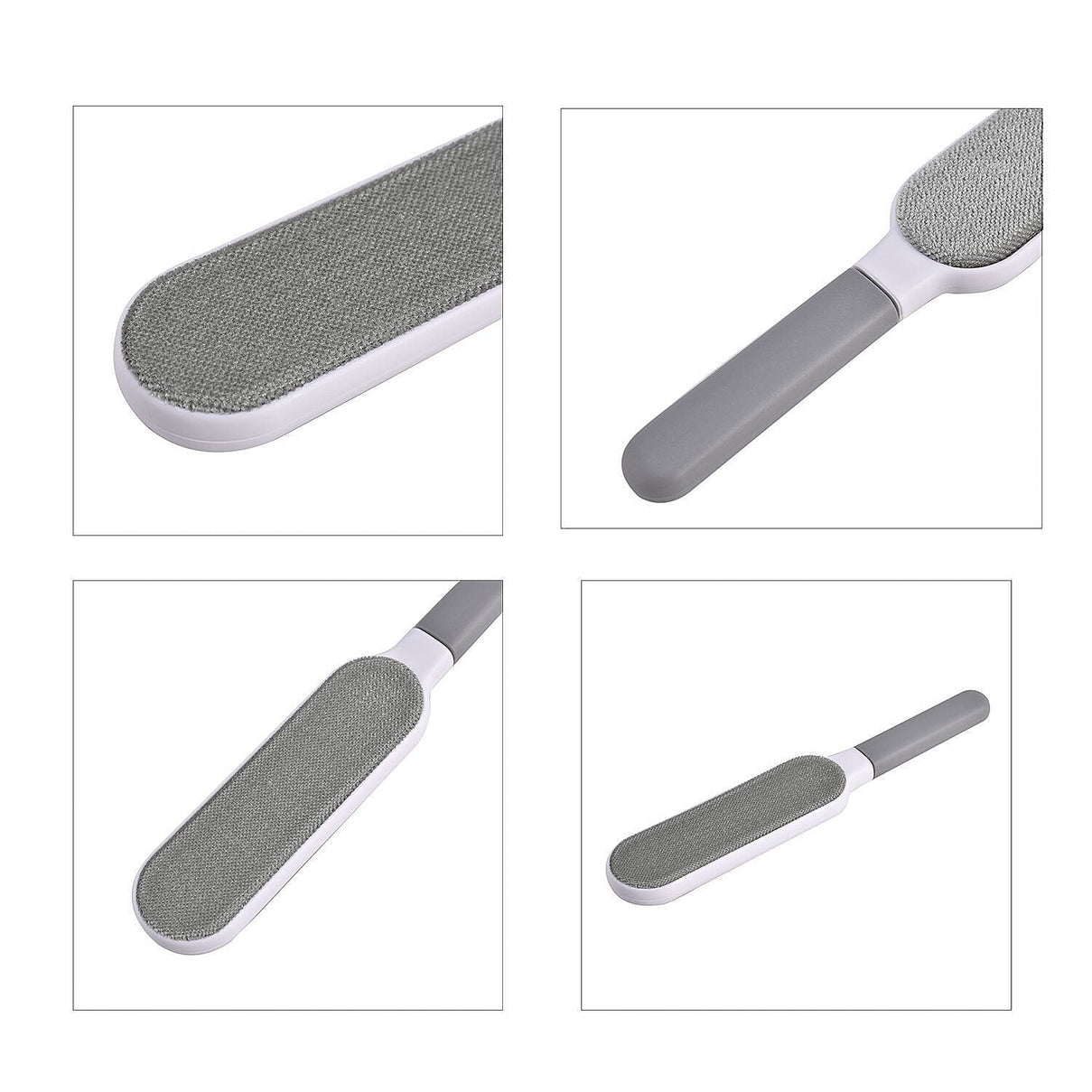 Set of 2 Reusable Lint Remover with Self-Cleaning Base - Grey 7083523 7