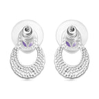 Purple Jadeite Earrings With Push Back 2.96 Ct.