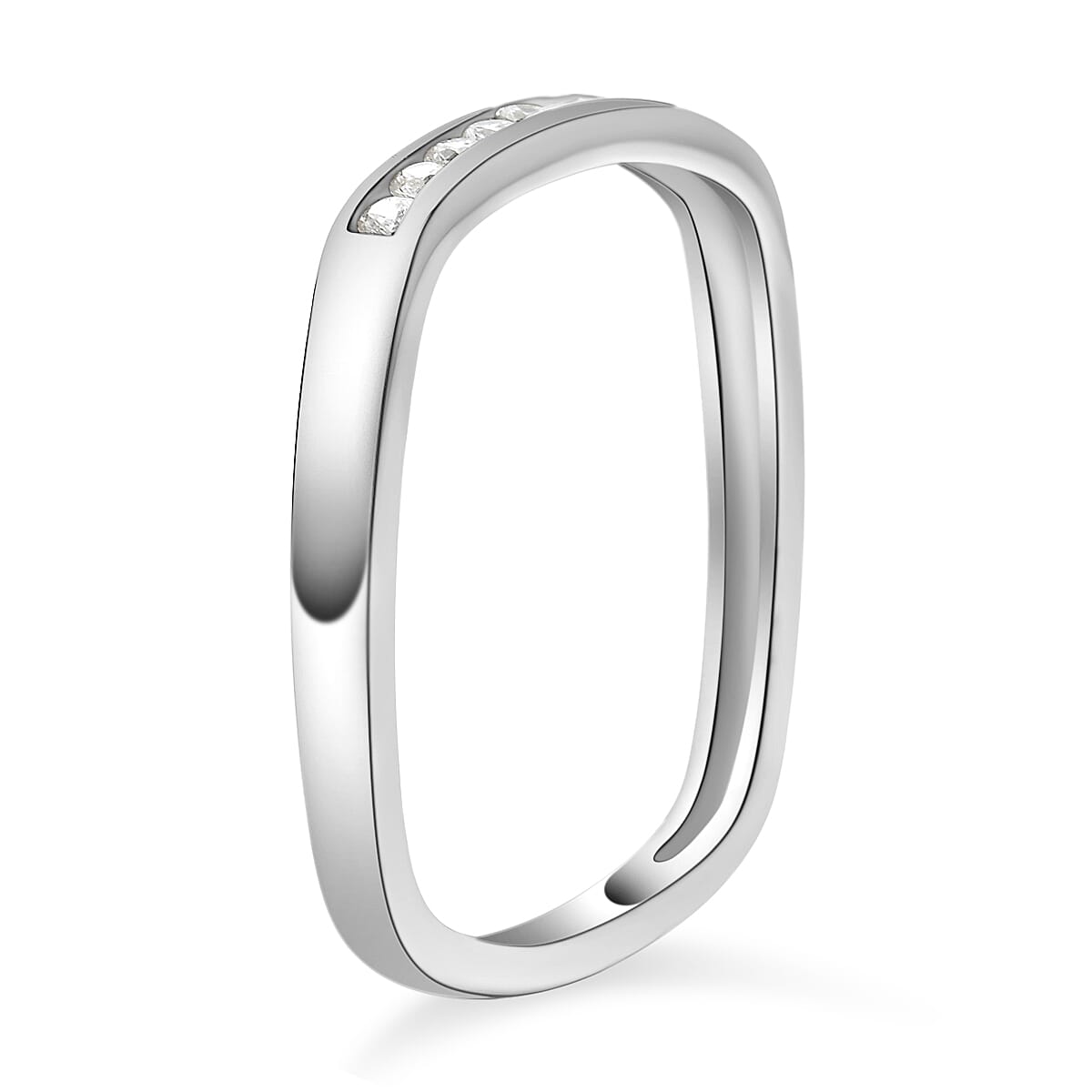 ELANZA Simulated Diamond Ring in Rhodium Plated Sterling Silver 3889708 4