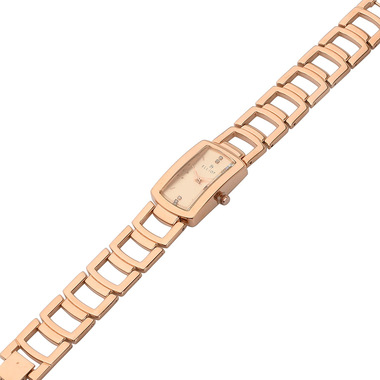 ELLIOT Japanese Movement Water Resistant Watch with Rose Colour Chain Strap 7341021 6