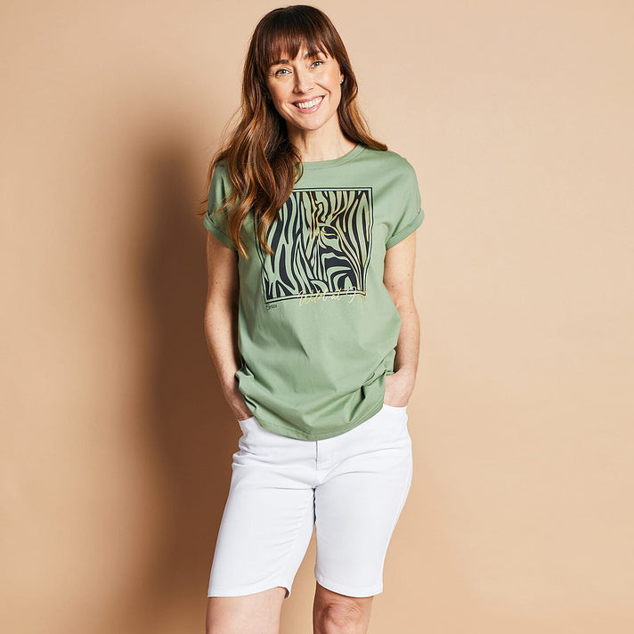 EMRECO 100% Cotton Women's Short - White 8954317 2