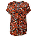 Emreco 100% Viscose Short Sleeve Top (Size 20) - Rust