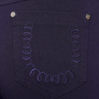 EMRECO Jean Style Bengaline Trouser with Elasticated Waistband and Functional Back Pockets (Size 14) - Navy