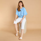 Emreco Cotton Crop Trouser (Size 10) - White