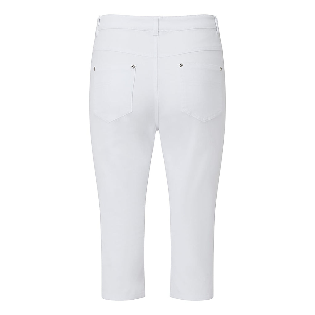 Emreco Cotton Crop Trouser (Size 10) - White