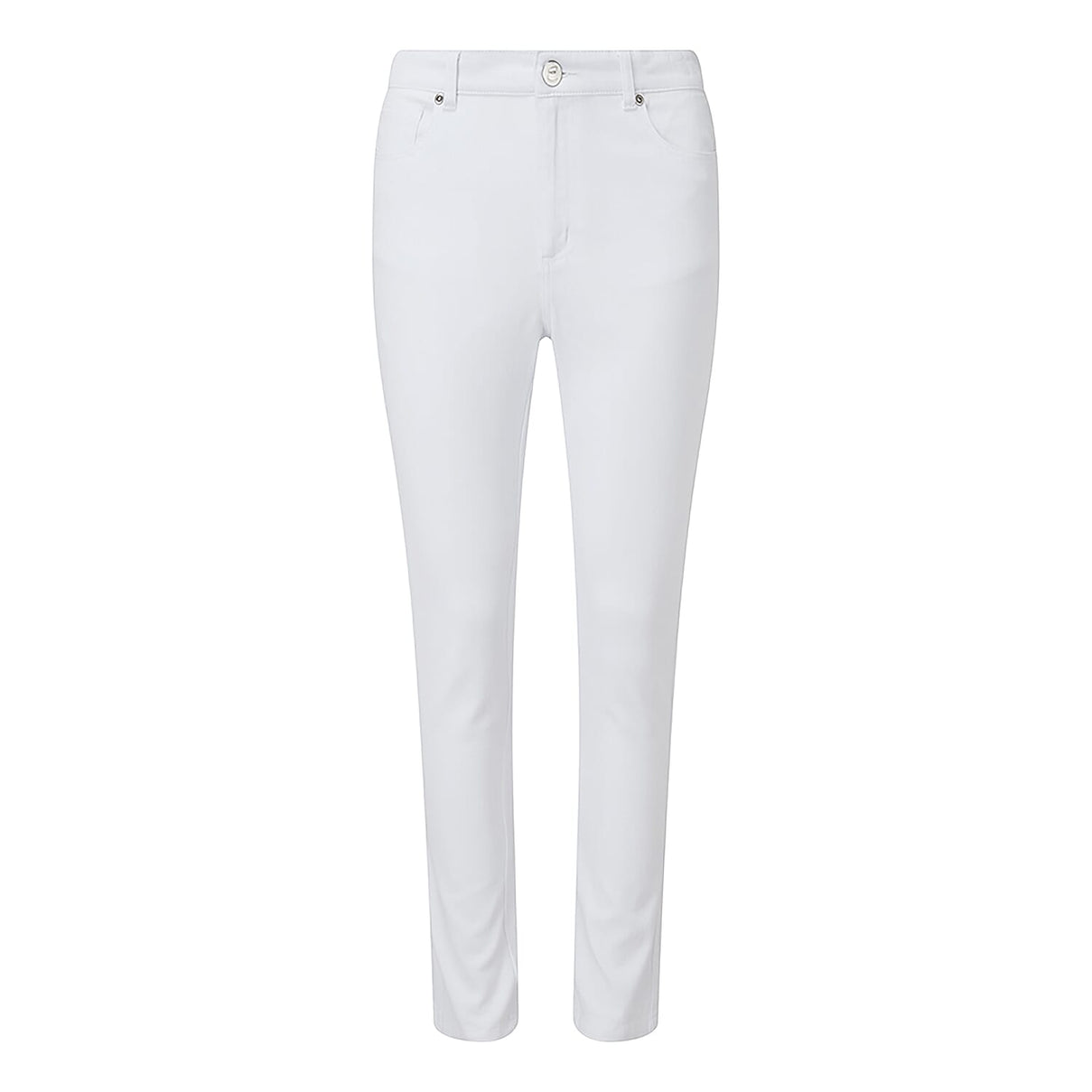 EMRECO Cotton Women's High-Rise Trouser UK10 - White 8954497 0