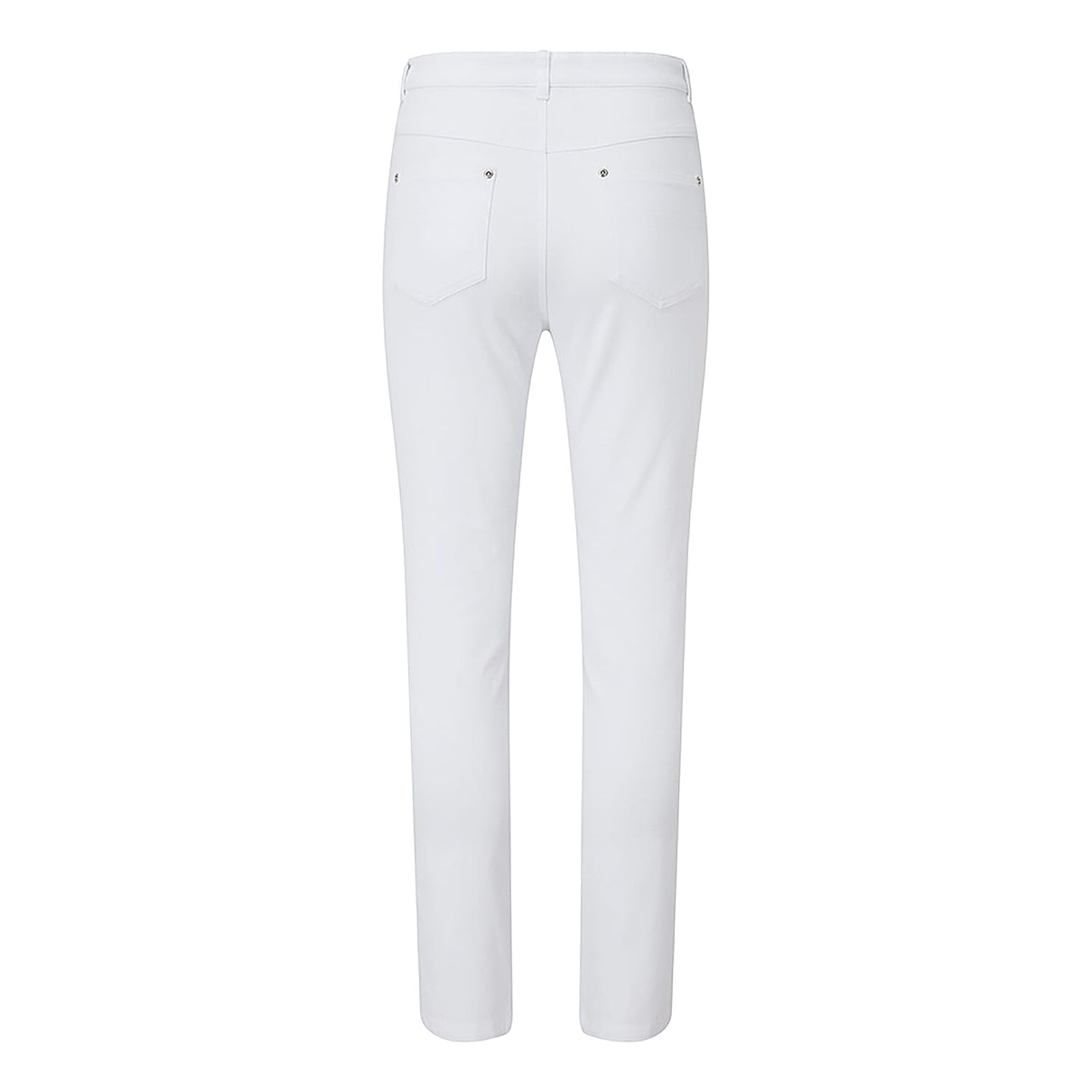 EMRECO Cotton Women's High-Rise Trouser UK10 - White 8954497 2