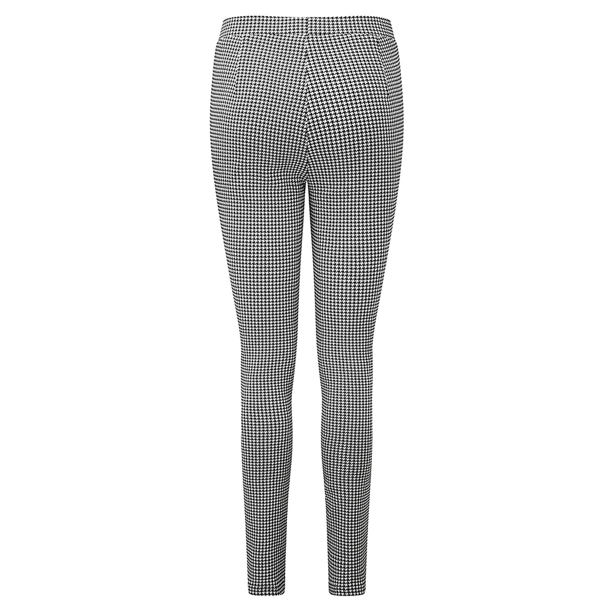 EMRECO Houndstooth Bengaline Trouser with Elasticated Waistband (Size 12)(27inch leg) - Black 7212491 1