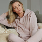 EMRECO Fleece Lined Hoodie with Drawstring (Size 14) - Pink