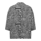 EMRECO 2 in 1 Patchwork Kimono and Cami with 3-4 sleeves (Size 16) - Black & White