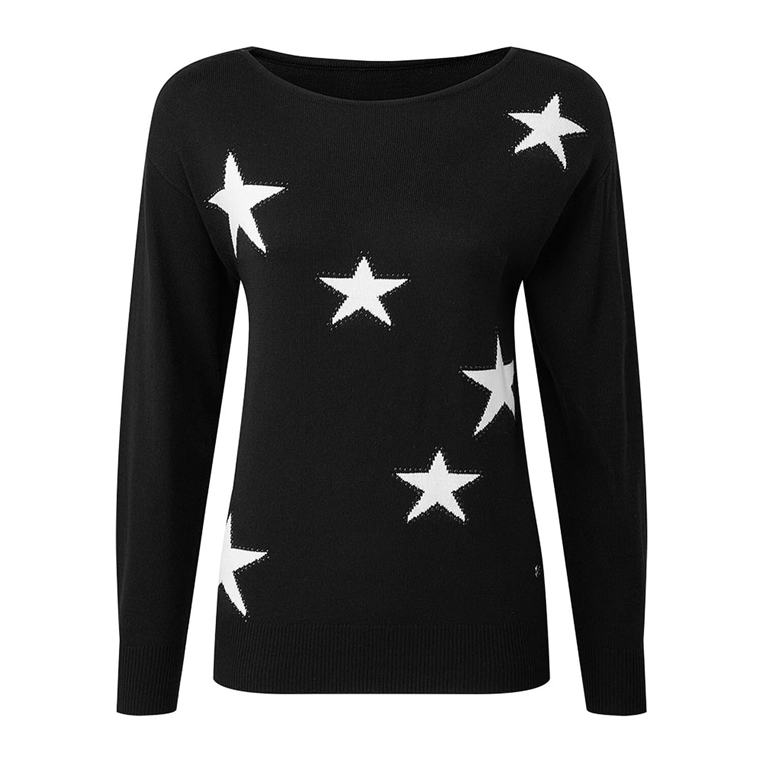 EMRECO Mono Long Sleeve Star Sparkle Women's Jumper - Black 7254995 0