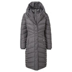 Emreco Shawl Collar Longline Padded Coat (Size 14) - Grey