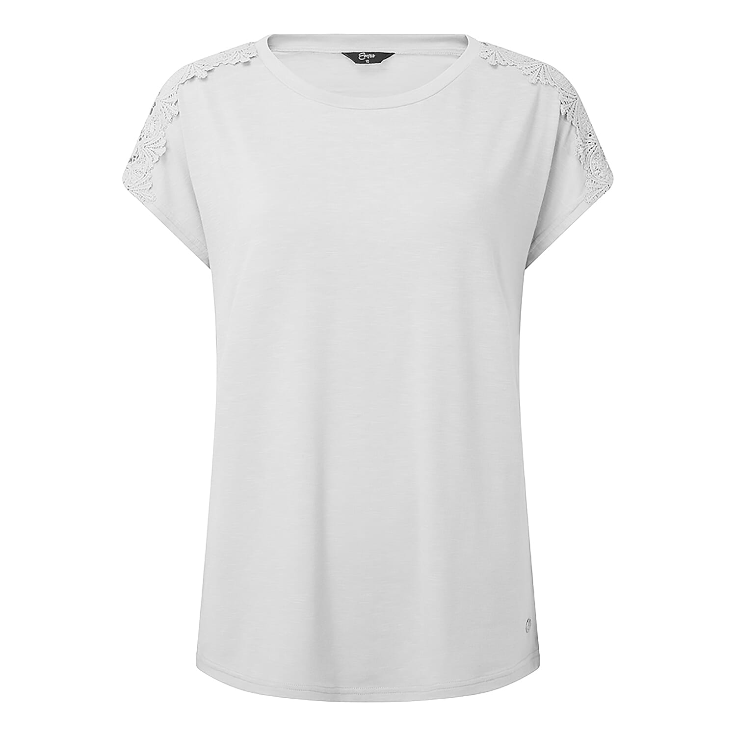 EMRECO Solid Pattern Women's Crew Neck Top - White 8953908 0