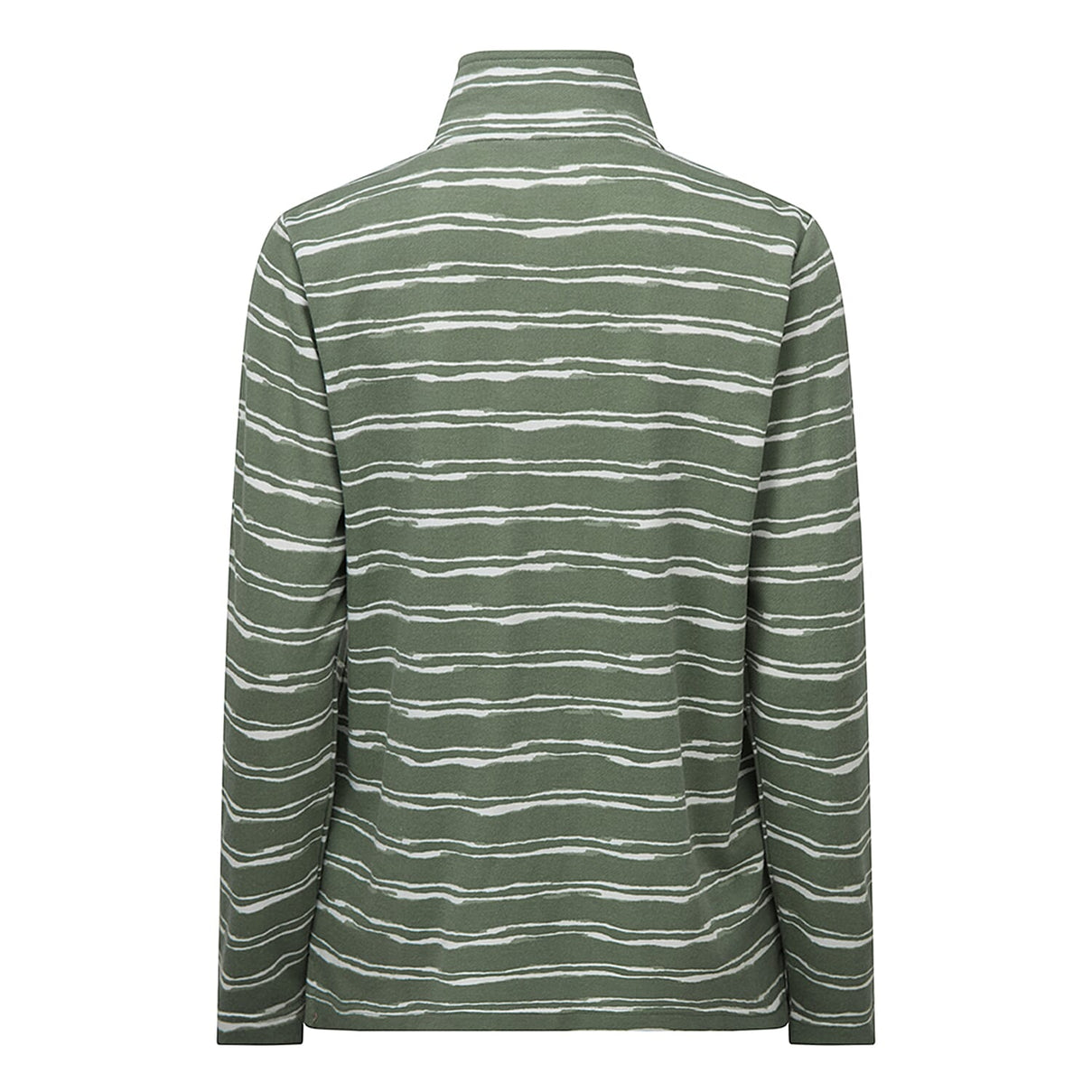 EMRECO Striped Half EMRECO Zip Sweatshirt with Long Sleeves (Size 10) - Khaki 7212761 2